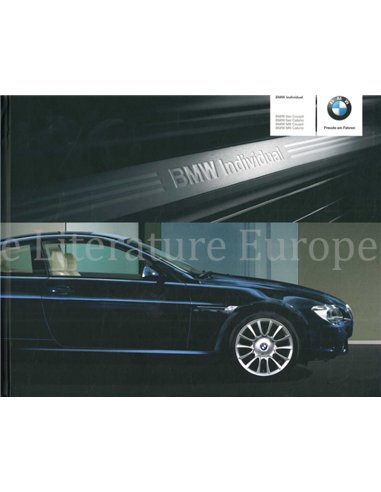 2006 BMW 6 SERIES INDIVIDUAL HARDBACK BROCHURE GERMAN