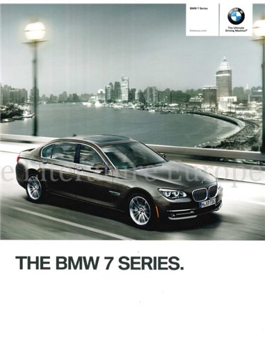2012 BMW 7 SERIE BROCHURE ENGELS (USA)
