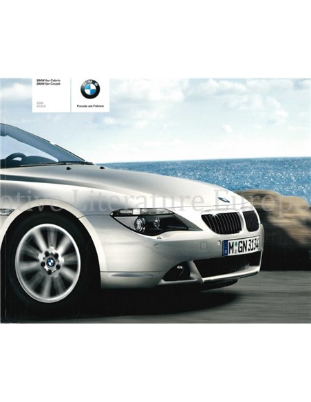 2004 BMW 6 SERIES BROCHURE GERMAN