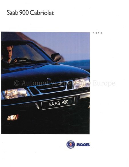 1995 SAAB 900 CABRIOLET PROSPEKT NIEDERLÄNDISCH