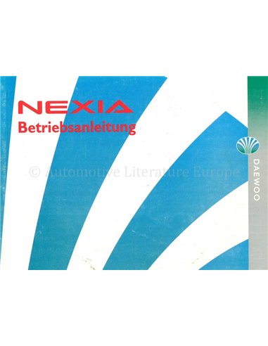 1995 DAEWOO NEXIA BETRIEBSANLEITUNG DEUTSCH