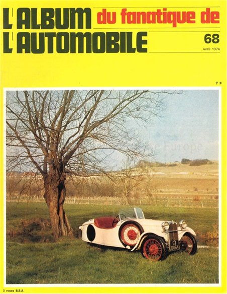 1974 L'ALBUM DU FANATIQUE DE L'AUTOMOBILE MAGAZIN 68 FRANZÖSISCH