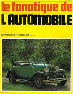 1975 L'ALBUM DU FANATIQUE DE L'AUTOMOBILE MAGAZIN 86 FRANZÖSISCH