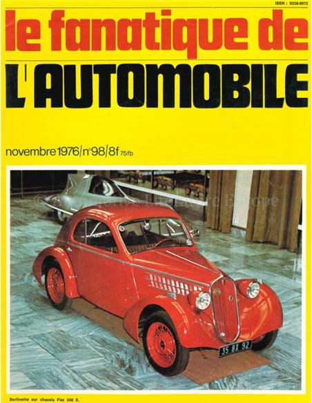 1976 L'ALBUM DU FANATIQUE DE L'AUTOMOBILE MAGAZIN 98 FRANZÖSISCH
