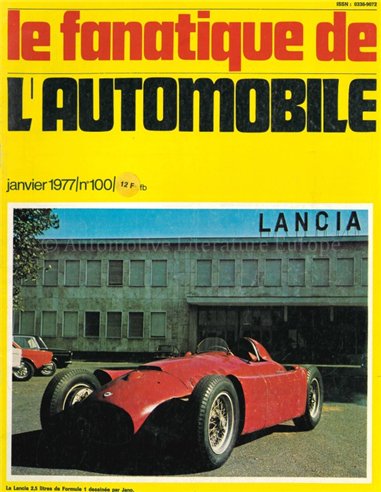 1977 LE FANATIQUE DE L'AUTOMOBILE' MAGAZINE 100 FRENCH