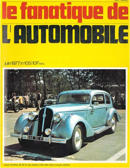 1977 LE FANATIQUE DE L'AUTOMOBILE MAGAZINE 105 FRANS
