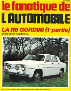 1978 LE FANATIQUE DE L'AUTOMOBILE' MAGAZINE 113 FRENCH