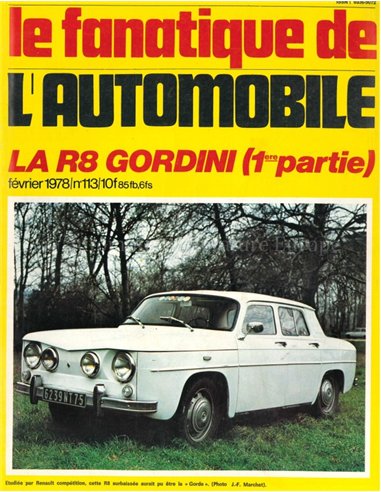 1978 LE FANATIQUE DE L'AUTOMOBILE' MAGAZINE 113 FRENCH