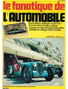 1982 LE FANATIQUE DE L'AUTOMOBILE MAGAZIN 166 FRANZÖSISCH