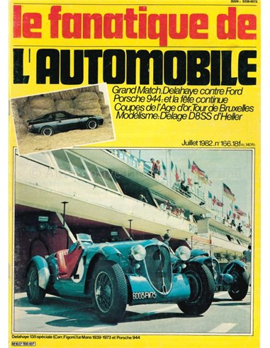 1982 LE FANATIQUE DE L'AUTOMOBILE' MAGAZINE 166 FRENCH