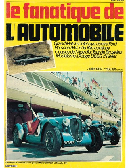1982 LE FANATIQUE DE L'AUTOMOBILE' MAGAZINE 166 FRENCH