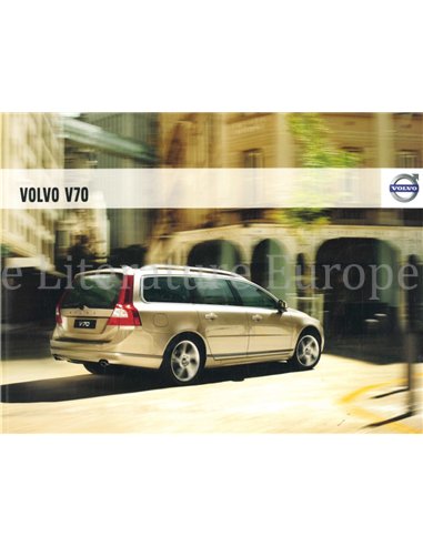 2009 VOLVO V70 BROCHURE NEDERLANDS