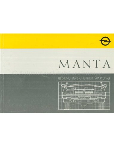 1987 OPEL MANTA OWNERS MANUAL GERMAN