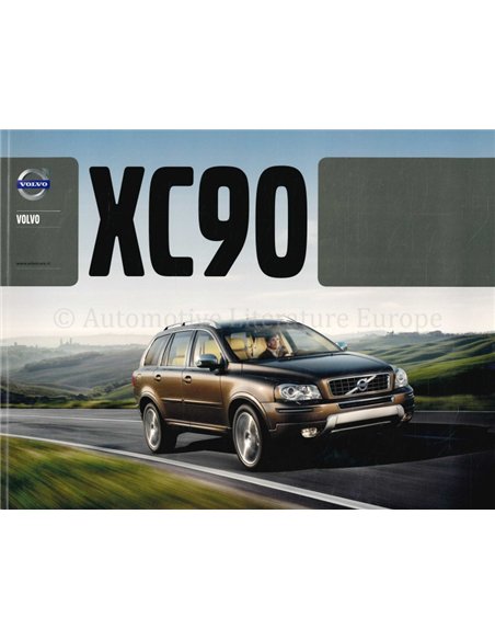 2012 VOLVO XC90 BROCHURE NEDERLANDS