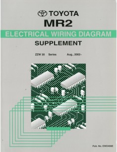 2002 TOYOTA MR2 ELECTRISCHE SCHEMA'S WERKPLAATSHANDBOEK ENGELS