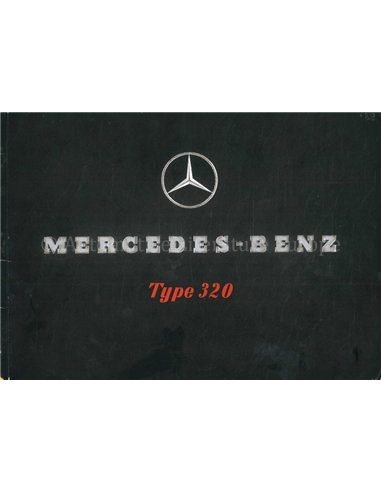 1938 MERCEDES BENZ TYPE 320 PROSPEKT DEUTSCH