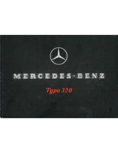1938 MERCEDES BENZ TYPE 320 BROCHURE DUITS