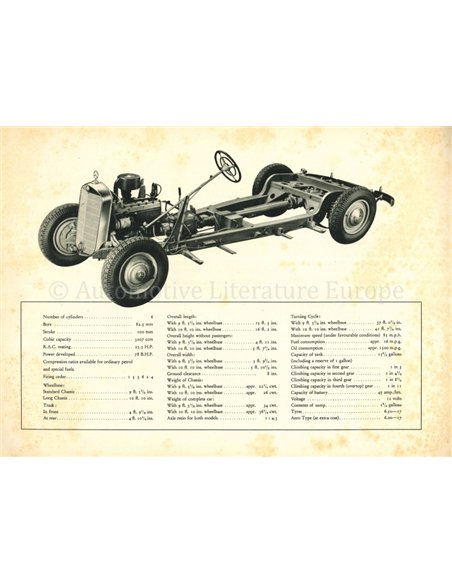 1938 MERCEDES BENZ TYPE 320 BROCHURE DUITS