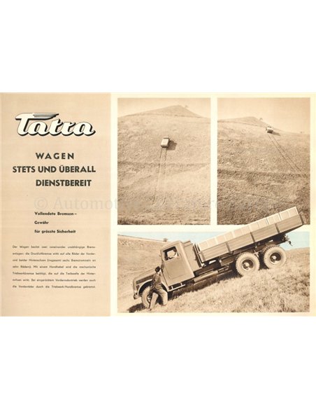 1956 TATRA 111R | 111S VRACHTWAGEN BROCHURE GERMAN