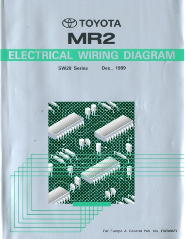 1989 TOYOTA MR2 ELECTRISCHE SCHEMA'S WERKPLAATSHANDBOEK ENGELS