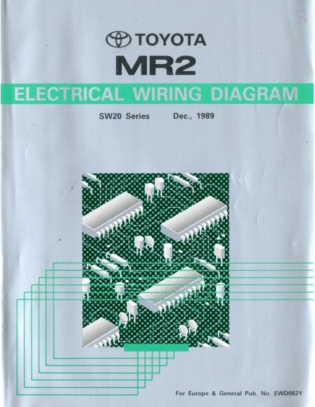 1989 TOYOTA MR2 ELECTRISCHE SCHEMA'S WERKPLAATSHANDBOEK ENGELS