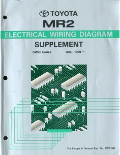 1990 TOYOTA MR2 ELECTRISCHE SCHEMA'S WERKPLAATSHANDBOEK ENGELS