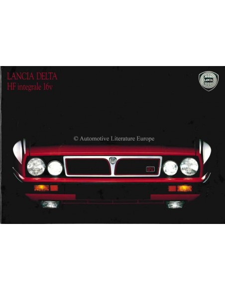 1989 LANCIA DELTA HF INTEGRALE BROCHURE DUITS