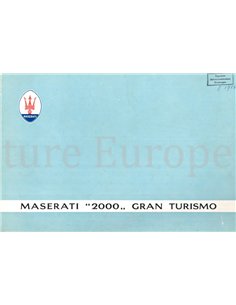1956 MASERATI A6G 2000 GT BROCHURE ITALIAN