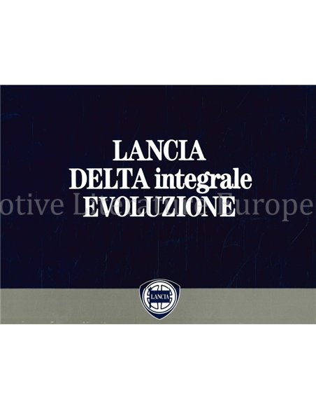 1991 LANCIA DELTA BROCHURE JAPANS