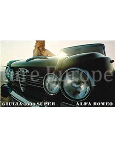 1971 ALFA ROMEO GIULIA 1600 SUPER PROSPEKT FRANZÖSISCH
