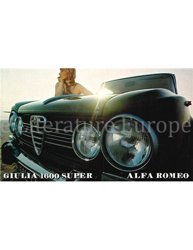 1971 ALFA ROMEO GIULIA 1600 SUPER PROSPEKT FRANZÖSISCH
