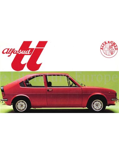 1974 ALFA ROMEO ALFASUD TI PROSPEKT ENGLISCH