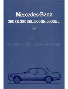 1982 MERCEDES BENZ S CLASS BROCHURE FRENCH