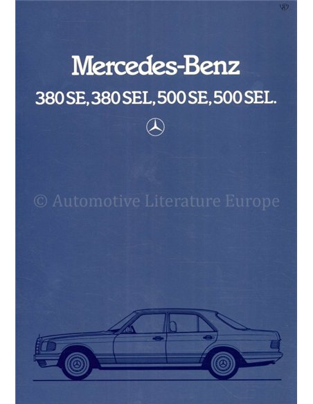 1982 MERCEDES BENZ S KLASSE BROCHURE FRANS