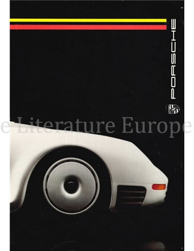 1986 PORSCHE PROGRAMMA BROCHURE ENGELS