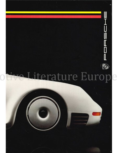 1986 PORSCHE PROGRAMMA BROCHURE ENGELS
