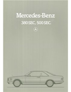 1981 MERCEDES BENZ S KLASSE COUPE BROCHURE DUITS