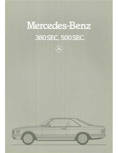 1981 MERCEDES BENZ S KLASSE COUPE PROSPEKT DEUTSCH