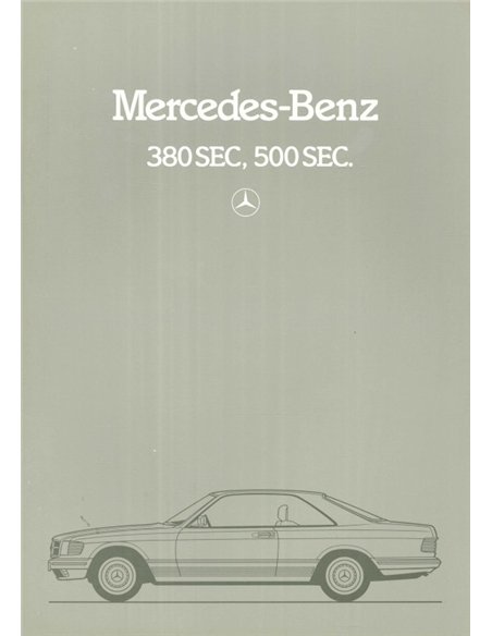 1981 MERCEDES BENZ S CLASS COUPE BROCHURE GERMAN