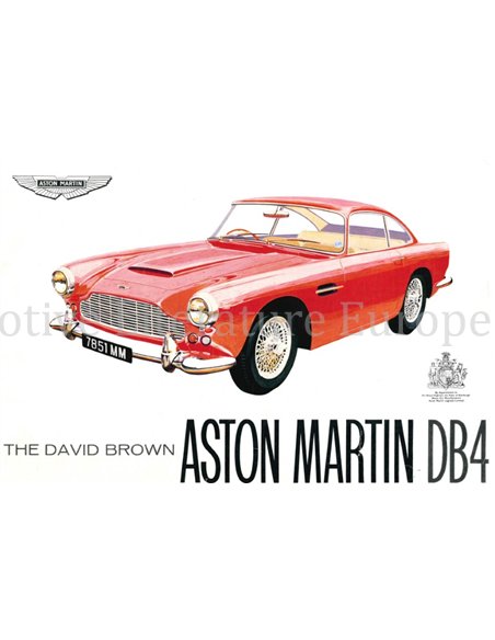 1961 ASTON MARTIN DB4 DATENBLATT