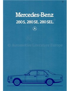 1982 MERCEDES BENZ S KLASSE BROCHURE FRANS