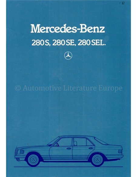 1982 MERCEDES BENZ S CLASS BROCHURE FRENCH