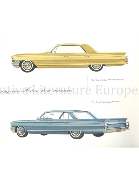 1962 CADILLAC PROGRAMM PROSPEKT ENGLISCH