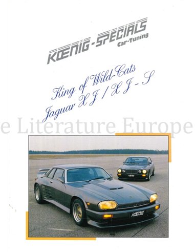 1985 JAGUAR XJ | XJS KOENIG SPECIALS PROSPEKT DEUTSCH