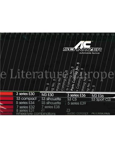 1995 BMW AC SCHNITZER PROGRAMMA BROCHURE ENGELS