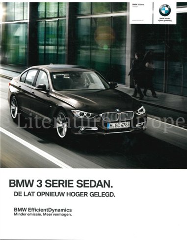 2014 BMW 3 SERIE SEDAN BROCHURE NEDERLANDS