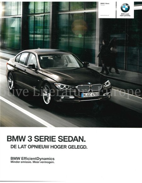 2014 BMW 3 SERIES SALOON BROCHURE DUTCH