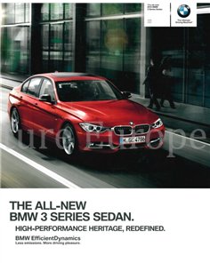 2012 BMW 3 SERIES SALOON BROCHURE ENGLISH (US)