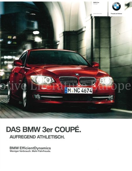 2013 BMW 3 SERIES COUPÉ BROCHURE GERMAN