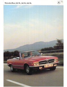 1980 MERCEDES BENZ SL BROCHURE FRENCH